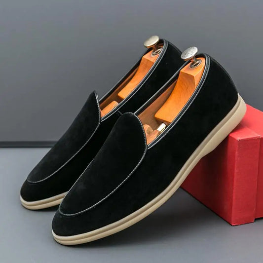 Fashion Men Luxury Brand Loafer Shoes Spring British Style Suede Men's Casual Shoes Breathable Comfort Slip-on Men Wedding Shoes